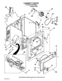 CABINET PARTS Diagram and Parts List for EGD4400WQ1  Estate Dryer