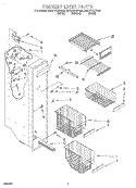 FREEZER LINER Diagram and Parts List for GD27DQXFW00  Whirlpool Refrigerator