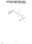 MICROWAVE COMPARTMENT Diagram and Parts List for KEMS377GBL4  KitchenAid Microwave Oven Combo