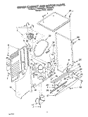Part Location Diagram of 3978589 Whirlpool PANEL