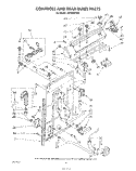 CONTROLS AND REAR PANEL Diagram and Parts List for LA5430XTN0  Whirlpool Washer