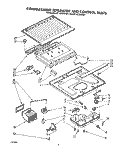 COMPARTMENT SEPARATOR & CONTROL Diagram and Parts List for ET14LCRWW01  Whirlpool Refrigerator