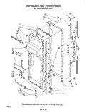 REFRIGERATOR DOOR Diagram and Parts List for ED22MK1LWR1  Whirlpool Refrigerator