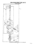 BRAKE AND DRIVE TUBE Diagram and Parts List for LA5380XTF1  Whirlpool Washer
