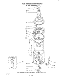 TUB AND BASKET Diagram and Parts List for LC4900XMW1  Whirlpool Washer
