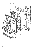 REFRIGERATOR DOOR Diagram and Parts List for KTRS25KWAL00  KitchenAid Refrigerator