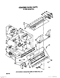 CONTROL PANEL Diagram and Parts List for KAWE800TWH0  KitchenAid Washer