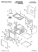 OVEN PARTS Diagram and Parts List for KDRP463LSS05  KitchenAid Range
