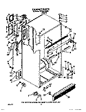 CABINET Diagram and Parts List for ET22DKXXW00  Whirlpool Refrigerator