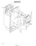 LINER Diagram and Parts List for ET18HKXSW02  Whirlpool Refrigerator