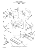 UNIT PARTS Diagram and Parts List for KFCS22EVBL5  KitchenAid Refrigerator