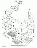SHELF PARTS Diagram and Parts List for IX5HHEXWS07  Whirlpool Refrigerator
