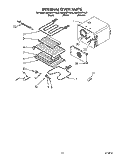 INTERNAL OVEN Diagram and Parts List for KEBS207YWH0  KitchenAid Wall Oven