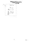 MISCELLANEOUS PARTS OPTIONAL PARTS (NOT INCLUDED) Diagram and Parts List for 7MBP11973MQ0  Whirlpool Washer