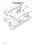 CONTROL PANEL Diagram and Parts List for RS610PXYH0  Whirlpool Range