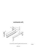 BACKGUARD Diagram and Parts List for SF305ESRW0  Whirlpool Range