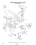 MICROWAVE ELECTRICAL Diagram and Parts List for RM978BXVF1  Whirlpool Microwave Oven Combo