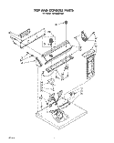 SECTION Diagram and Parts List for LE3300XPW0  Whirlpool Dryer