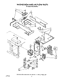 MAGNETRON AND AIR FLOW Diagram and Parts List for KHMC106WAL1  KitchenAid Microwave