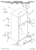 CABINET PARTS Diagram and Parts List for KTRS21KMBT00  KitchenAid Refrigerator