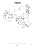 BLOWER Diagram and Parts List for KUDA220T1  KitchenAid Dishwasher