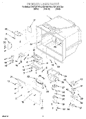 Part Location Diagram of 4344213 Whirlpool COVER-EVAP