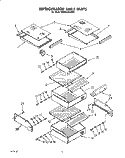 REFRIGERATOR SHELF Diagram and Parts List for KSSS42DAX03  KitchenAid Refrigerator