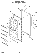 DOOR PARTS Diagram and Parts List for EL7ATRRMS04  Whirlpool Refrigerator