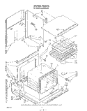 OVEN Diagram and Parts List for RB2000XKW2  Whirlpool Wall Oven