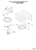 CAVITY AND TURNTABLE Diagram and Parts List for KEMI371BBL2  KitchenAid Wall Oven