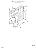 INSTALLATION Diagram and Parts List for RE253G1  Whirlpool Air Conditioner