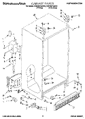 CABINET Diagram and Parts List for 4KSRS27QAA01  KitchenAid Refrigerator