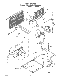 UNIT, LIT/OPTIONAL Diagram and Parts List for KTRD18KDAL00  Whirlpool Refrigerator