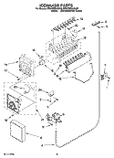 ICEMAKER PARTS, OPTIONAL PARTS (NOT INCLUDED) Diagram and Parts List for BRS70EMANA00  Whirlpool Refrigerator