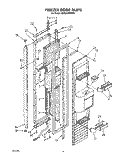 FREEZER DOOR Diagram and Parts List for KSSS36DWW00  KitchenAid Refrigerator