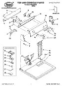 Part Location Diagram of W10086700 Whirlpool Panel, Control