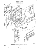 DOOR Diagram and Parts List for DU5003XL1  Whirlpool Dishwasher