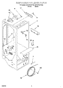 REFRIGERATOR LINER Diagram and Parts List for 6ED22DQXFW02  Whirlpool Refrigerator