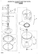 Part Location Diagram of WP21365 Whirlpool Washer