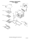 INTERNAL OVEN PARTS Diagram and Parts List for KDRS462VSS03  KitchenAid Range