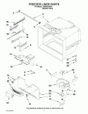FREEZER LINER PARTS Diagram and Parts List for IX5HHEXWS07  Whirlpool Refrigerator