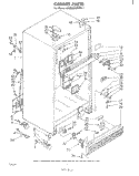 CABINET Diagram and Parts List for ET22ZKXMWR1  Whirlpool Refrigerator