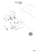 SECTION Diagram and Parts List for EH070FXJW01  Whirlpool Freezer