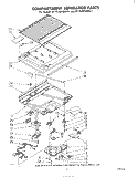 COMPARTMENT SEPARATOR Diagram and Parts List for ET16JM1MWR1  Whirlpool Refrigerator