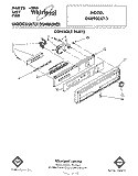 CONSOLE Diagram and Parts List for DU8900XT3  Whirlpool Dishwasher
