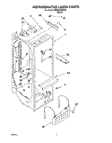 REFRIGERATOR LINER Diagram and Parts List for KSRB27QDBL01  KitchenAid Refrigerator