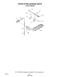 UPPER OVEN BURNER Diagram and Parts List for H8858L1  Roper Range