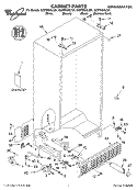 CABINET PARTS Diagram and Parts List for GC5THGXLB01  Whirlpool Refrigerator