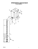 POWERSCREW AND RAM Diagram and Parts List for TC8700XYP3  Whirlpool Trash Compactor