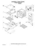 INTERNAL OVEN PARTS Diagram and Parts List for KEHU309SSS05  KitchenAid Microwave Oven Combo